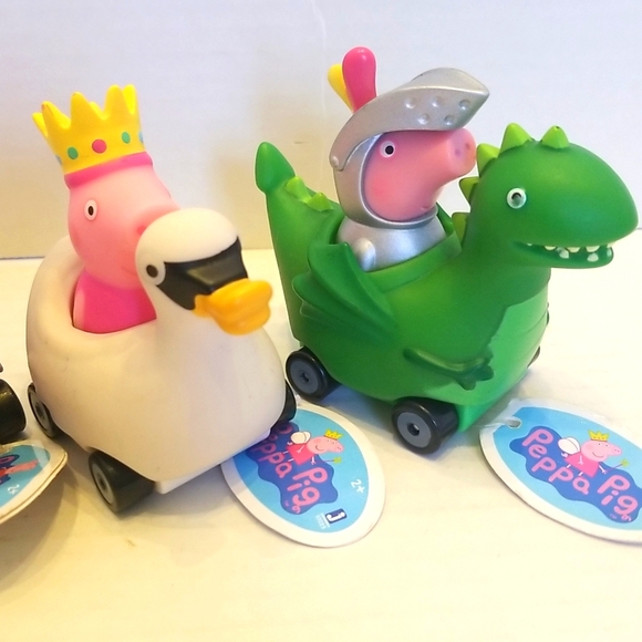 NEW Peppa Pig Mini Buggy Racers Cars Set of 4 by Jazwares - Picture 4 of 8